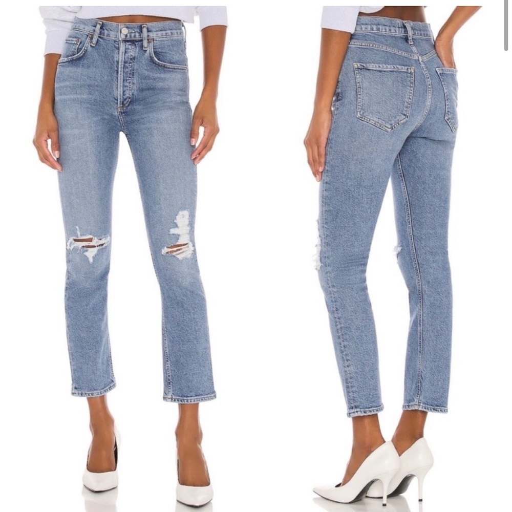 AGOLDE Riley distressed jeans